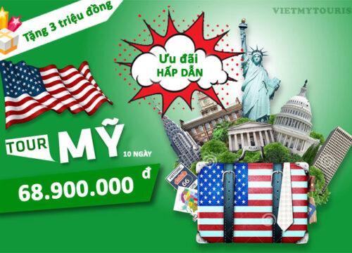 Vietmytourist tặng ngay 3 triệu đồng cho khách đăng ký tour Mỹ Tết 2018